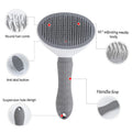 Shedlisse Pet Slicker Brush — One-Click Hair Removal for Long & Short Fur