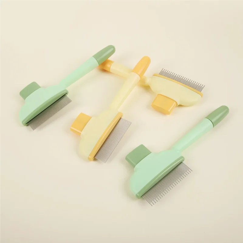 Shedlisse Pet Grooming Comb — One-Press Self-Clean for Tangle-Free Coats