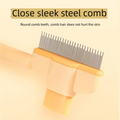 Shedlisse Pet Grooming Comb — One-Press Self-Clean for Tangle-Free Coats