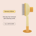 Shedlisse Pet Grooming Comb — One-Press Self-Clean for Tangle-Free Coats